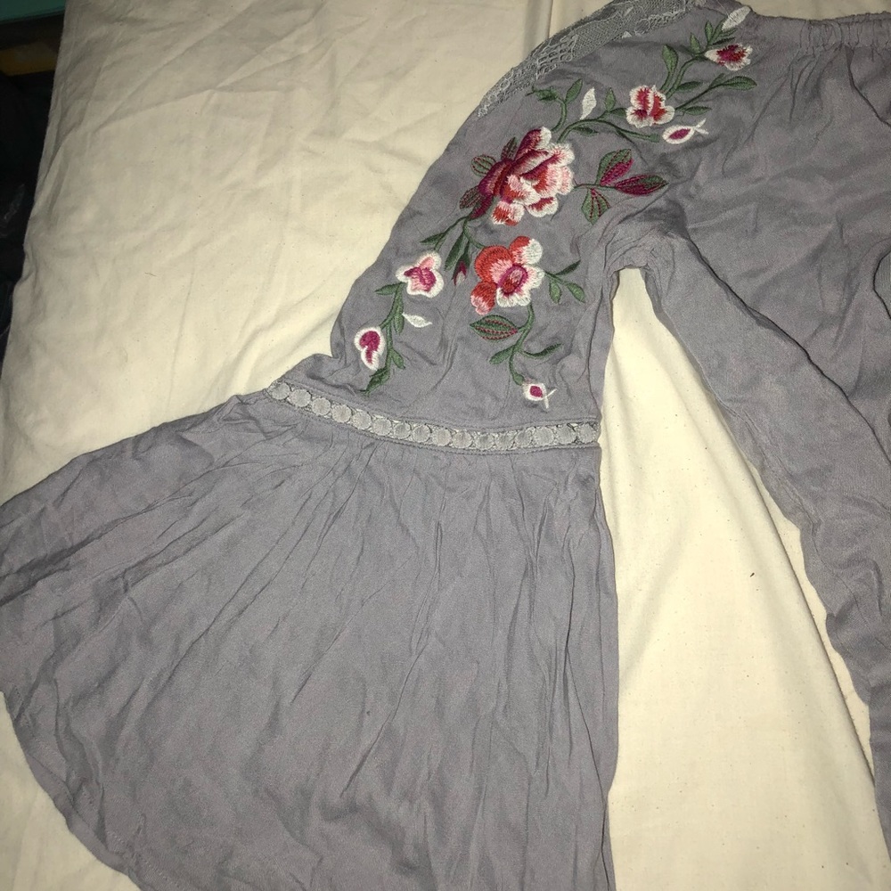 UMGEE USA GRAY OFF THE SHOULDER